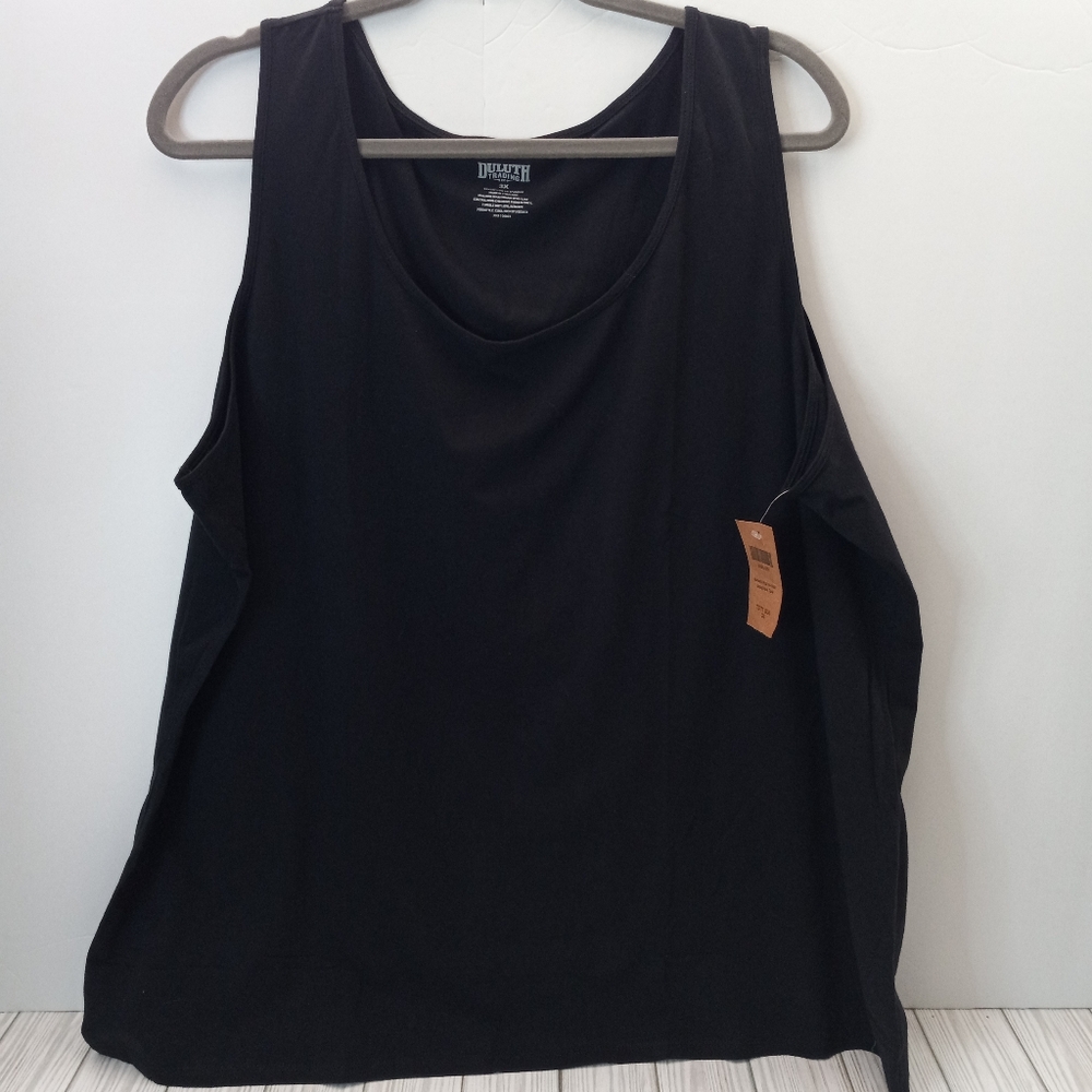 Duluth Trading Co Casual Basic Black Tank Top